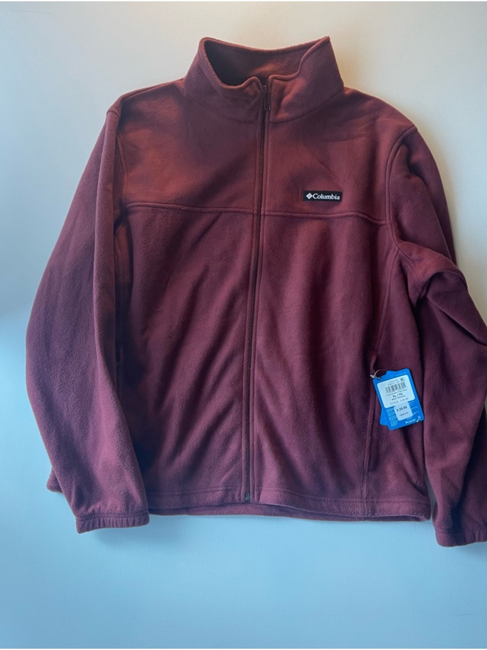 Columbia Men's Full-Zip Fleece Jacket - Maroon